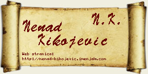 Nenad Kikojević vizit kartica